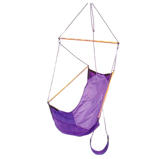 Hang the Byer Mountain Swinger chair with footrest from a nearby tree and relax.